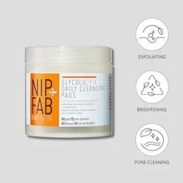 Nip + Fab Glycolic Acid Fix Daily Cleansing Pads for Radiant Skin