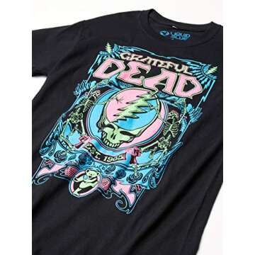 Liquid Blue Grateful Dead Blacklight T-shirt for All