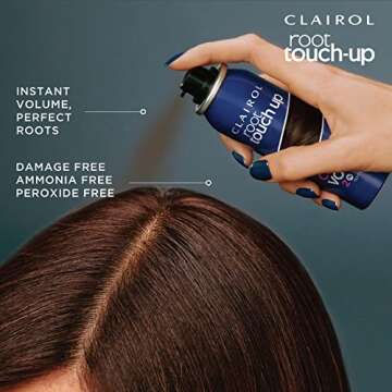 Clairol Root Touch-Up Color + Volume 2-in-1 Temporary Spray, Medium Brown Hair Color, Pack of 1