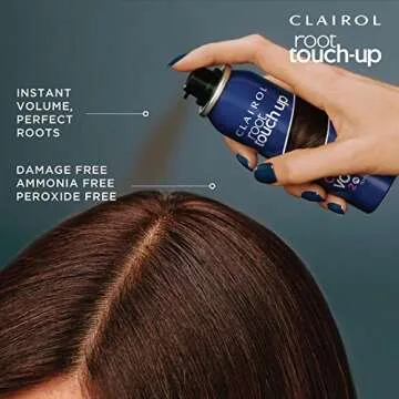 Clairol Root Touch-Up Color + Volume 2-in-1 Temporary Spray, Medium Brown Hair Color, Pack of 1