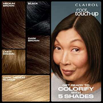 Clairol Root Touch-Up Color + Volume 2-in-1 Temporary Spray, Medium Brown Hair Color, Pack of 1
