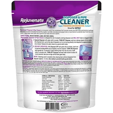 Rejuvenate Garbage Disposal Cleaner 6 Pods Lavender Freshness