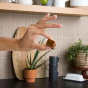 Bee Grateful Farm Honey Caramels - 100% Honey Sweetened - Soft Caramel Candy - Organic Ingredients, No High Fructose Corn Syrup, Gluten Free, Individually Wrapped Candy (1 bag) (Chocolate Honey)