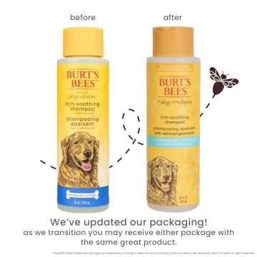 Burt's Bees for Pets Itch Soothing Shampoo with Honeysuckle, 95% Natural Origin Formulas, Dog Shampoo for Itchy Dogs, Dog Shampoo Itchy Skin Relief, 16 oz