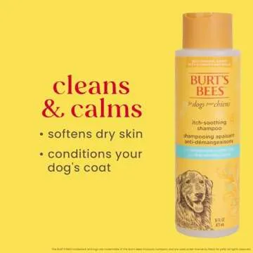 Burt's Bees for Pets Itch Soothing Shampoo with Honeysuckle, 95% Natural Origin Formulas, Dog Shampoo for Itchy Dogs, Dog Shampoo Itchy Skin Relief, 16 oz