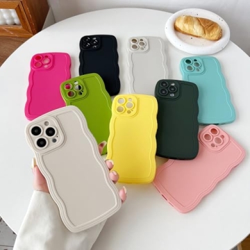 Stylish Caseative Soft iPhone 13 Pro Max Case - Curly Wave Frame