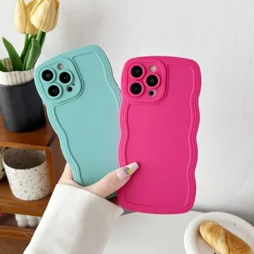 Stylish Caseative Soft iPhone 13 Pro Max Case - Curly Wave Frame