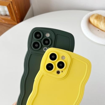 Stylish Caseative Soft iPhone 13 Pro Max Case - Curly Wave Frame