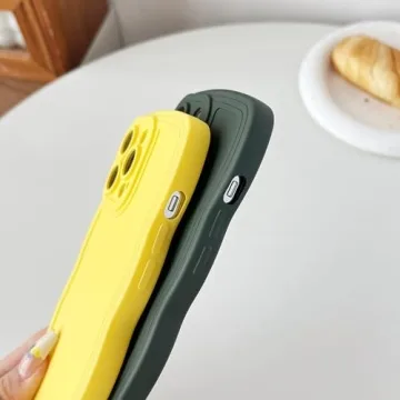 Stylish Caseative Soft iPhone 13 Pro Max Case - Curly Wave Frame