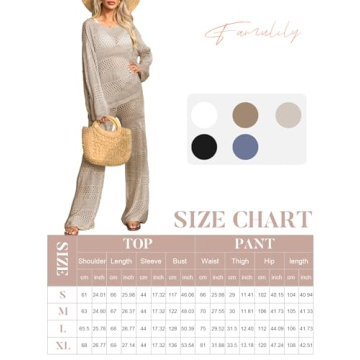 Stylish Famulily 2 Piece Crochet Beach Cover-Up Set