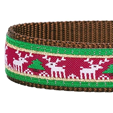 Blueberry Pet Christmas Adjustable Dog Collar with Bow Tie