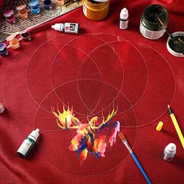 10 Pieces Clear Acrylic Circle Sheet Acrylic Round Disc Acrylic Circle Blank Plastic Disc Ornaments for Cake Holders Coasters Picture Frame Painting Art Project DIY Crafts Protection(8 Inches)