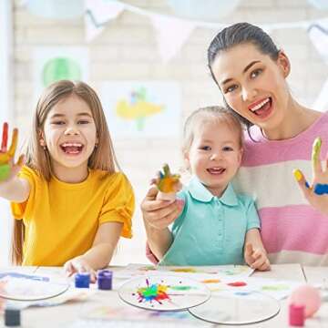 10 Pieces Clear Acrylic Circle Sheet Acrylic Round Disc Acrylic Circle Blank Plastic Disc Ornaments for Cake Holders Coasters Picture Frame Painting Art Project DIY Crafts Protection(8 Inches)