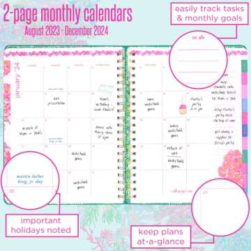 Lilly Pulitzer Daily Planner 2023-2024 for Stylish Organization