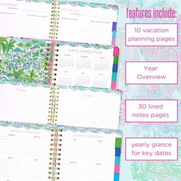 Lilly Pulitzer Daily Planner 2023-2024 for Stylish Organization