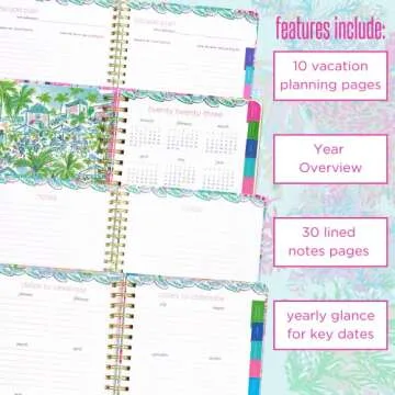 Lilly Pulitzer Daily Planner 2023-2024 for Stylish Organization