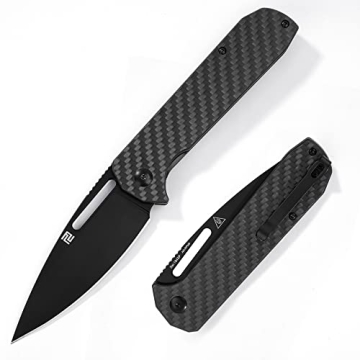 ARTISANCUTLERY EDC Folding Pocket Knife with Carbon Fiber Handle