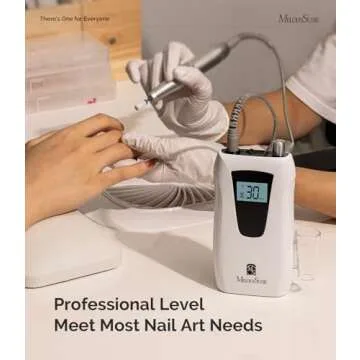 MelodySusie Professional Nail Drill 30000RPM Wireless
