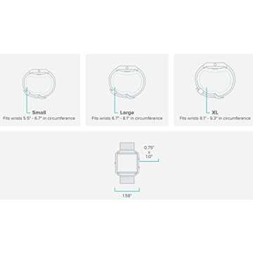 Fitbit Blaze Smart Fitness Watch with Time Display, Black, Silver, Small (5.5 - 6.7 inch) (US Version)