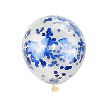 KIRIKOU Pack of 24 Pieces Confetti Balloons 12 Inch Latex Party Balloons for Party Decorations, Wedd...