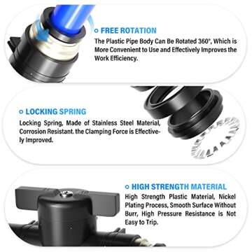 TAILONZ 6mm OD Ball Valve for Air Flow Control