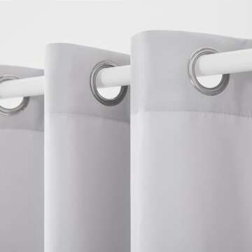 Heavyweight Light Filtering Indoor Outdoor Curtain Panel Set 54x84