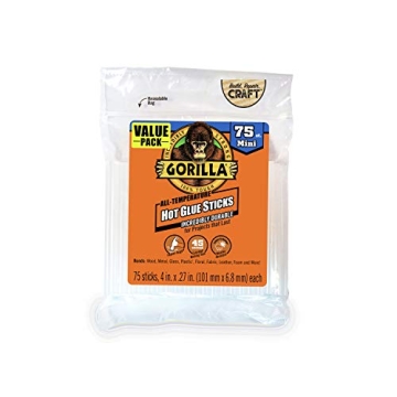 Gorilla Mini Hot Glue Sticks for Crafters and DIY Projects