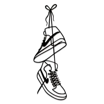 Fcimu Metal Sneaker Wall Decor - Unique Teen Room Decor, Wall Art for Sneaker Lovers