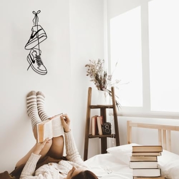 Fcimu Sneaker Wall Decor: Unique Metal Wall Art for Teens