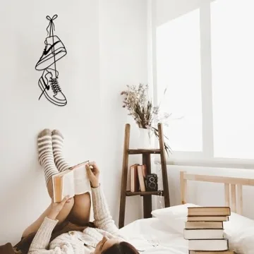 Fcimu Sneaker Wall Decor: Unique Metal Wall Art for Teens