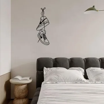 Fcimu Sneaker Wall Decor: Unique Metal Wall Art for Teens