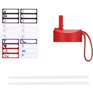 IRON °FLASK Kids Water Bottle - Straw Lid, 20 Name Stickers, Vacuum Insulated Stainless Steel, Double Walled Tumbler Travel Cup, Thermos Mug - Dark Blue, 14 Oz