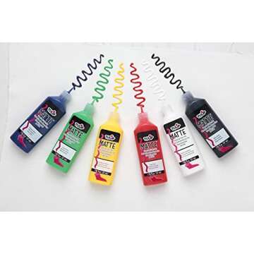 TULIP Dimensional Metallic Fabric Paint 6-Pack Innovative Design