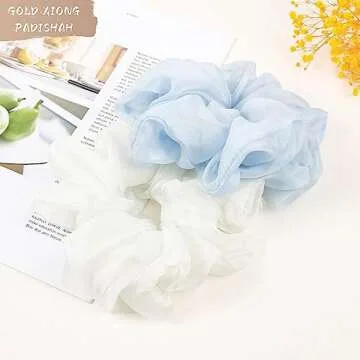 Oversized Chiffon Scrunchies for Women – Stylish & Functional