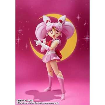 TAMASHII NATIONS - Pretty Guardian Sailor Moon - Sailor Chibi Moon (Animation Color Edition), Bandai Spirits S.H.Figuarts Action Figure