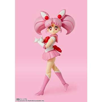 TAMASHII NATIONS - Pretty Guardian Sailor Moon - Sailor Chibi Moon (Animation Color Edition), Bandai Spirits S.H.Figuarts Action Figure