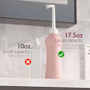 Momcozy 17oz Postpartum Upside Down Peri Bottle, Ergonomic, Perfect for Maternity Women Moms Delivery Care Mothers Cleansing After Birth