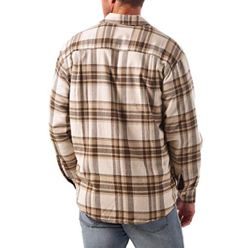 Sherpa Lined Shirt Jacket for Men - Birch Large