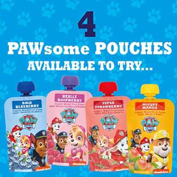 Paw Patrol Really Raspberry Organic Mixed Fruit Squeeze Pouch, 3.5 Ounce (Pack of 10)