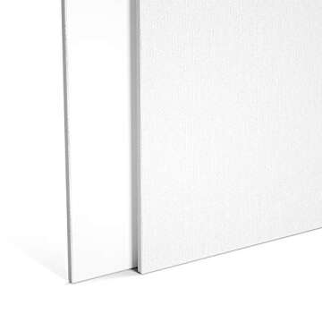 GOTIDEAL Canvases for Painting, 11x14 inch of 7, Professional Primed White Blank Flat Canvas Panels- 100% Cotton Artist Canvas Boards for Acrylics Painting, Oil Watercolor Tempera