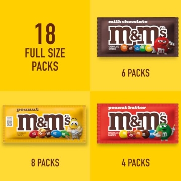 M&M'S Milk Chocolate Halloween Variety Pack, 18 Bags