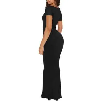 REORIA Women's Bodycon Maxi Dress for Elegant Occasions