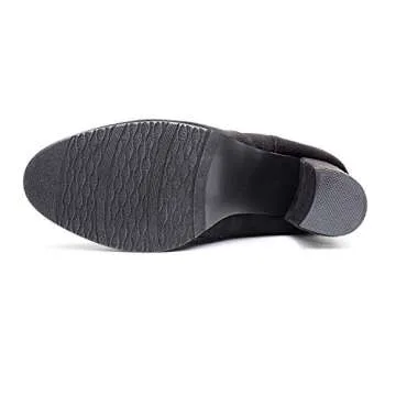 DREAM PAIRS Women's Shoo Black Over The Knee High Heel Boots Size 8.5 B(M) US