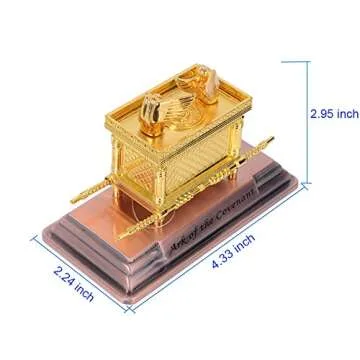 BRTAGG The Ark of The Covenant Replica Statue Gold Plated (Small)