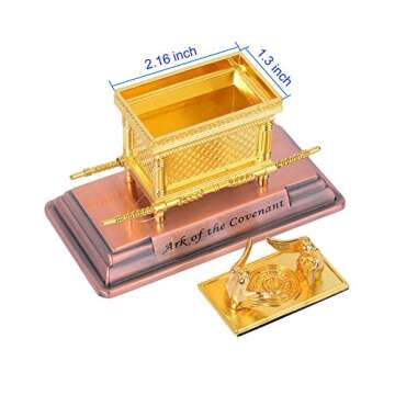 BRTAGG The Ark of The Covenant Replica Statue Gold Plated (Small)