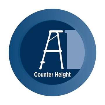 COSCO 2-Step Kitchen Stepper™ Adult Folding Step Stool, Kids Folding (Steel/Resin)