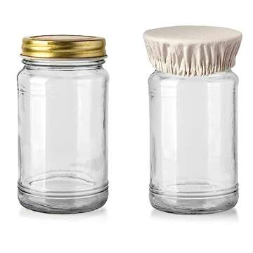 Hell Blues 4 - Pack Linen Bowl/Jar Cover Breathable Fabric Machine Washable Cloth Mason Organic Jar Lids ~ Small to Medium bowl covers (2M, 2S)