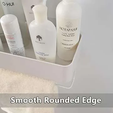 MORNITE Adhesive Bathroom Wall Caddy Organizer - No Drilling