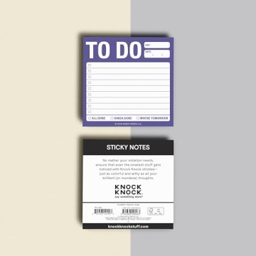 Knock Knock To Do List Sticky Notes for Organizing Life