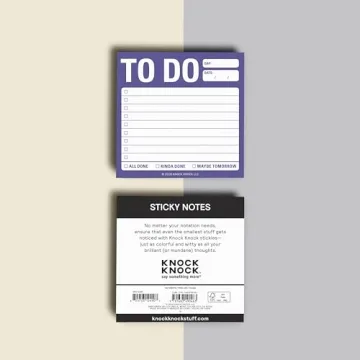 Knock Knock To Do List Sticky Notes for Organizing Life